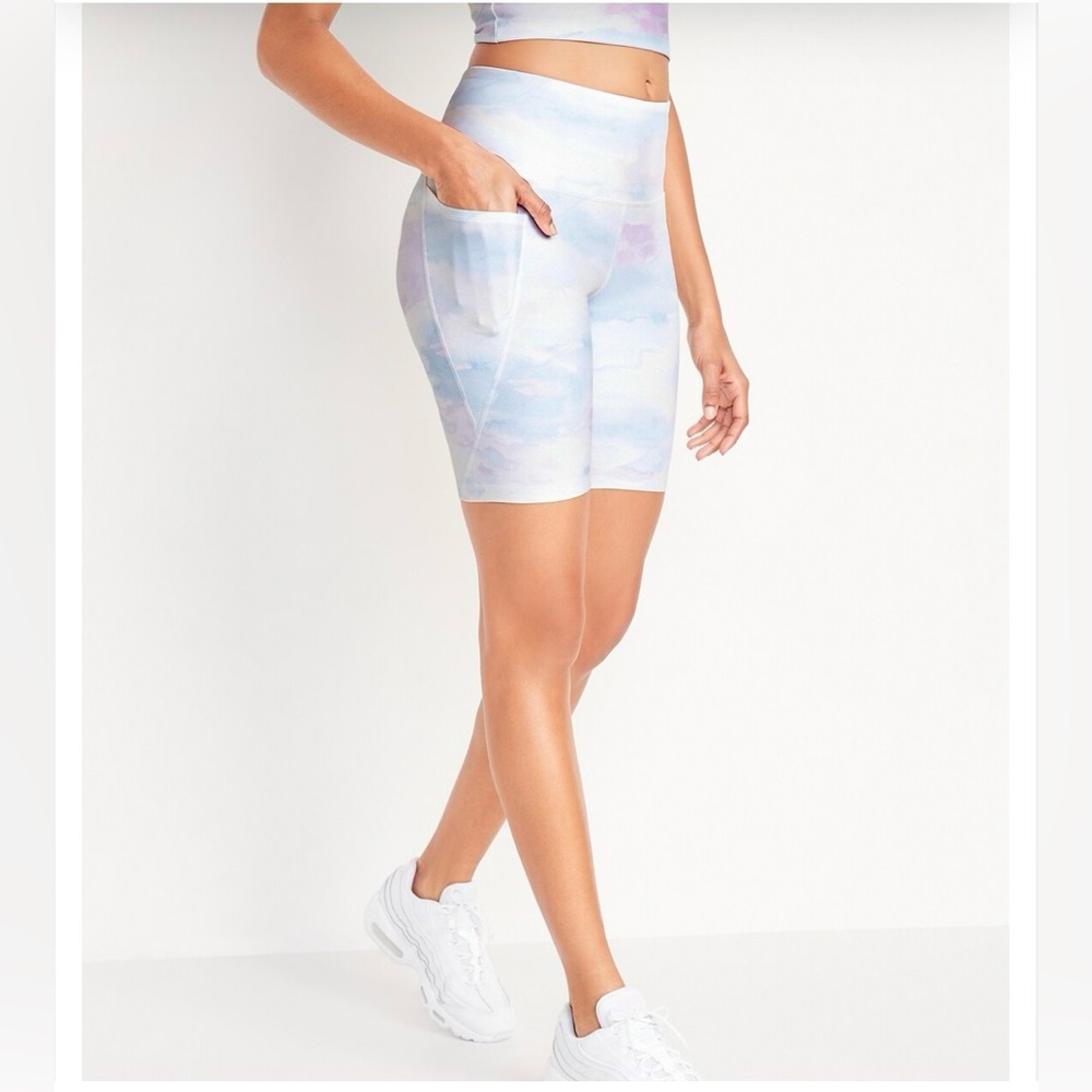 Old Navy High Waisted PowerSoft Biker Shorts